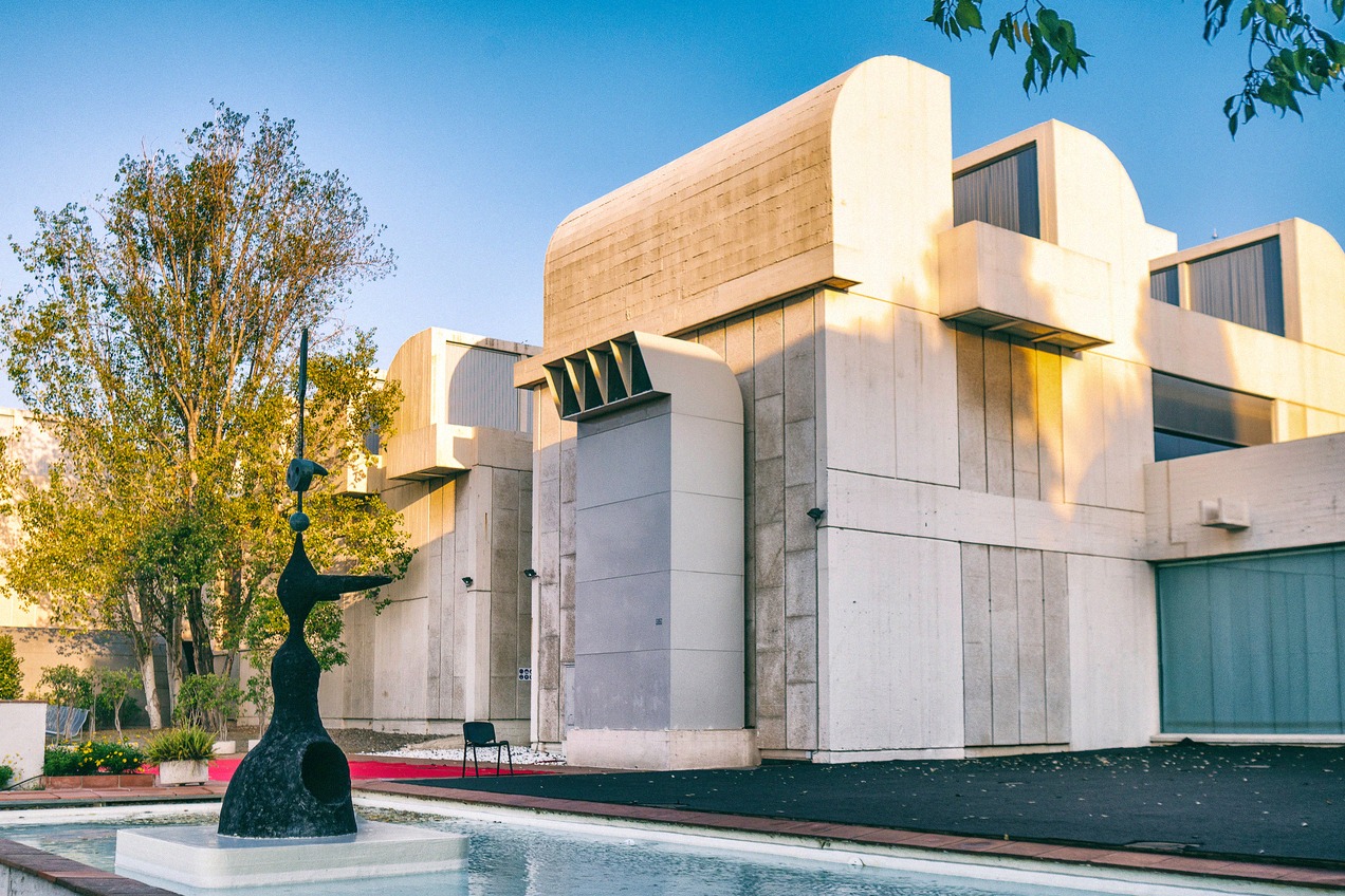 Exterior of the Fundació Joan Miró on Montjuïc