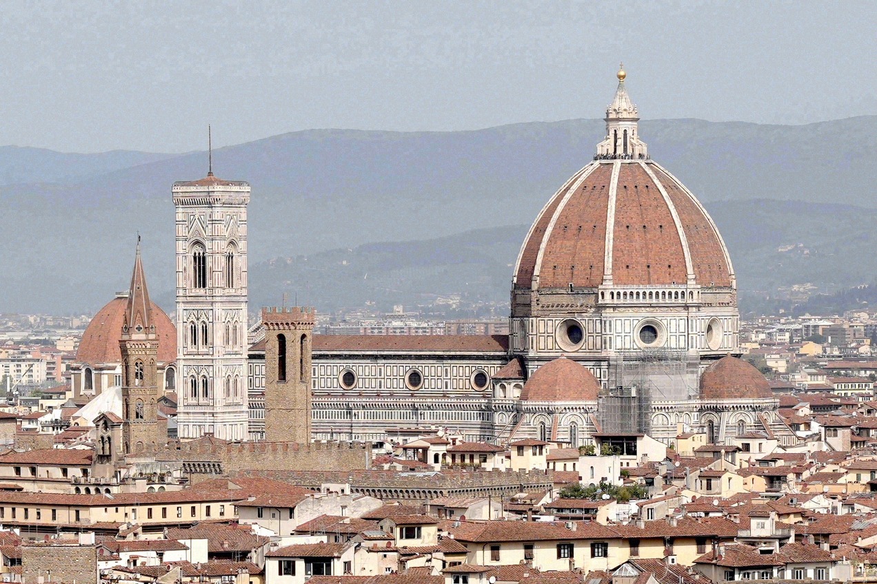 Florence Cathedral, Santa Maria del Fiore, with Brunelleschi's dome and bell tower